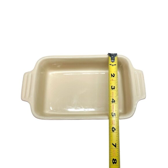 Le Creuset Red Stoneware Rectangle Baking Dish Bakeware Casserole 7"x5” - Picture 5 of 6
